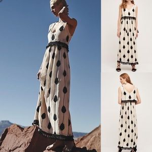 Anthropologie Moulinette Soeurs Beaded Maxi Dress